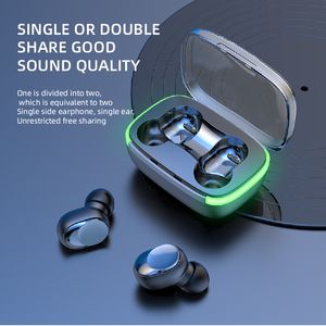 Y60 Mini Wireless Encandcene Touch Bluetooth 5.1 fone de ouvido estéreo de fone de ouvido com luz de carregamento LED LED LEV para smartphone para smartphone