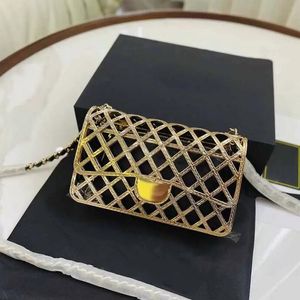 SW Mini Flap Glitter Designer Bag Golden Metal Diamond Quilting Composite Bag Handbags Gold-Tone Chain Hardware Lambskin Liner Zip French Handbag Designers Women