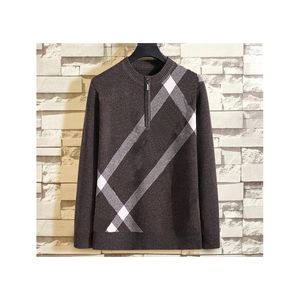 22SS Designe Womens Sweat -Vantster Pattern Print Sweater Wool Blend Men Women Round Neck Long Longe