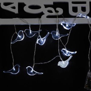 Strings Animal LED String Lights LEDs de pássaros Luz para um quarto de criança Decoração pendente transparente Garland cortina decors guirlandreled