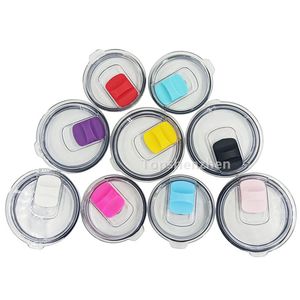 Ozark Trail Replacement Lids for 20 and 30oz Wide Mouth Tumblers - Magnetic Slider Splash Proof Spill Proof Lids - 9 Colors