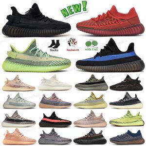 Mens Womens Designer Zebra kanye v2 Casual Shoes Dazzling Blue 3M Static Reflective CMPCT Slate Red Cream Beluga 2.0 Oreo west 350 boost 350s trainers Sneakers 35 shoe