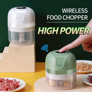 Elektrikli gıda sarımsak maskeri blender mini sebze kıyıcı biber et zencefil musfer makinesi usb şarj karıştırıcıları mutfak aletleri