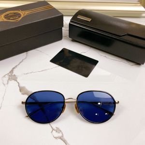 Солнцезащитные очки A-DITA DRX-8866, дизайнерские солнцезащитные очки, мужские линзы из смолы, обесцвечивание uv400, синий титан, ТОП, высококачественный оригинальный бренд B0P5, есть логотип
