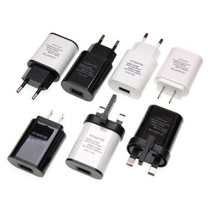 UK EU US Plug Travel Power Adapter 5V 2A USB Wall Charger Universal for Samsung Huawei Xiaomi Sony Smart Phone