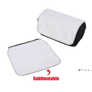 Sublimation Storage Bags Thermal Transfer White Bag Handle Sublimated Makeup Bags Heat Printing Customized Pencil Case by sea GCB14611