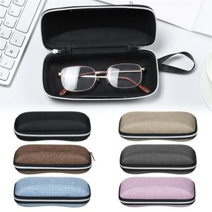1 Pcs Zipper Closure Sunglasses Hard Box Eyewear Case Simple Style Portable EVA Reading Glasses Protective Unisex Travel 220812
