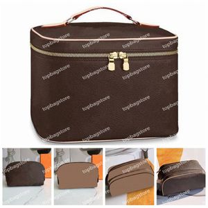 Cosmetics Bags Make up Makeup Toiletry Bags Cases Women Lady Wash Bag Leather High Quality