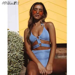 2021 Nya sexiga bikinikvinnor Badkläder Push Up Swimsuit Mesh Brasilian Bikini Set Bathing Suit Biquinis Summer Beach Wear Female 210319