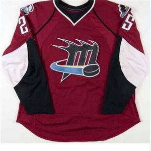 Mmen Cleveland Lake Erie Monsters 25 Stewart Hockey Jersey 또는 사용자 정의 모든 이름 또는 번호 Retro Jersey