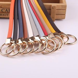 Cintos cinturões coreanos cinto fino de estilo com decoração de vestido de suéter nomado pequeno versátil damas redondo fivela bs1038belts Fred22