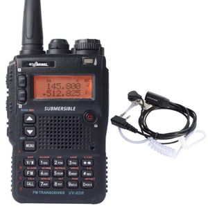 Walkie Talkie UV-8DR VHF UHF 136-174 240-260 400-520mhz CB Ham Radio 128 Channel Two Way With Headset265y