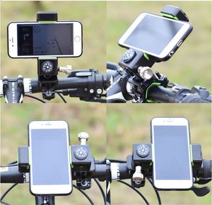 Supporto per staffa per cellulare con supporto per manubrio per telefono cellulare intelligente da 360 gradi con guida a bussola per bici da bicicletta