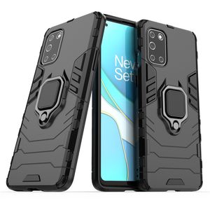 Shockproof Bumper Cases For OnePlus 8T Case For OnePlus 8T 8 7 Pro Silicone Armor Hard PC Stand Protective Phone Cover For OnePlus 8T