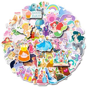 New Sexy 50Pcs Beautiful Princess Cartoon Mashup Graffiti Sticker Guitar Laptop Luggage Skateboard Motorcycle Kids Classic Toy Sticker