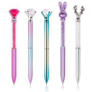 Exquisite diamond advertising neutral scepter pen signature gem ballpoint pens crystal colorful pen LK144