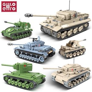 Série de tanques militares Alemã 131 LT 38 M4A1 T 34 TANK Soldier Building Blocks WW2 Bricks Army Kids Kids Toys Gifts 220715