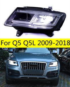 Q5 için Otomatik Araba Kafası Işığı Q5L 2009-20 18 LED lambalar veya Xenon Farlar Dönüş sinyali ön lamba değiştirme