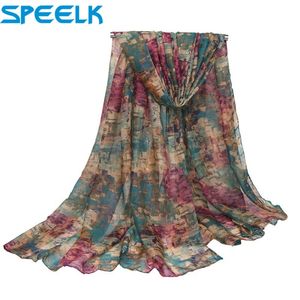 Kvinnor Spring Autumn Scarf Fashion Balinese Cotton Linen Scarves Shawls and Wraps Lady Foulard Flower Hijab Stoles Wholesale 220516