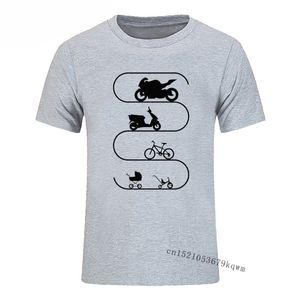 Bilcykel cykel motorcykel evolution tshirts klassiska sommar tees älskare bomull o-hals tryck kort ärm t-shirt män 220520