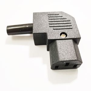 Adapter, rechtwinkliger, wiederverdrahtbarer Steckverbinder IEC 320 C13 mit Schraubklemme, Strom-C13-Stecker/10 Stück