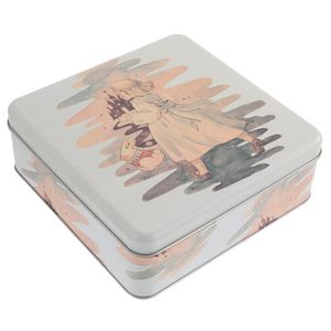 Presente caixa de embrulho Candy Tin Tin Metal Cookie Store Tea Jar Placa de lata Caixas