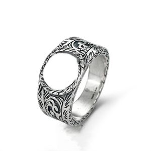 New Plated Silver Ring King Snake Striped Ring For Woman Man Personality Couple Fashion