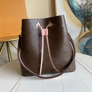 10A Mirror Top Designer Luxury Leather Womens Bag Bucket Classic Fashion Print Letter Bag Big Capacity Shoader Brand Casual Woman Subaxillary Package BA