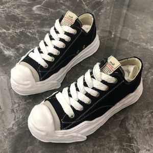 Skor hög gata mmy tjock botten duk mihara män sneakers snörning yasuhiro mäns avslappnade kvinnor stövlar