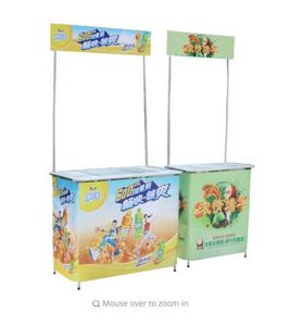 Stół Rozmiar 52 * 93 cm Aluminiowa Rama Firma Promocja Desk Stół Rack Przenośne Reklama Baner Roll Up Wyświetlacz Stojak Pop Plakat Wymienny