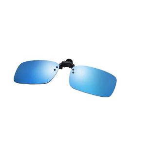 Occhiali da sole Vintage Mirror Polarized Men Night Vision Lens Occhiali da sole Polaroid Flip Up Clip su occhiali da sole Occhiali da sole Occhiali da sole