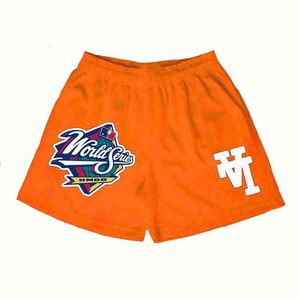 Mens Basic Shorts World Series La Orange Hip Running Fitness Breathable Quick Dry Gym Workout Male Mesh