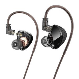 Kopfhörer Ohrhörer Laffitear LD2 In-Ear Extra Bass Bend Plug Surround Sound Stereo Ohrhörer HiFi 0,75 mm 2 Pin abnehmbarer Kabelkopfphonehe