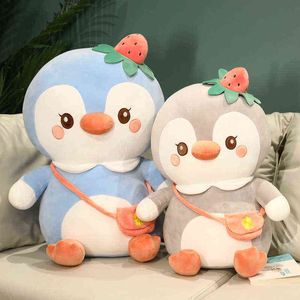 Cm Cute Big Soft Thick Penguin Plush Stuffed Toy Cartoon Animal Pop Fashion For Kids Baby Beautiful Christmas Birthday Gift J220704