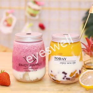 500ml Disposable Beverage Bottle Teas Shop Food Grade Milk Tea Juice Takeaway Bottles Party Supply