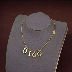 Wholesale gold bib necklaces resale online - Luxury Designers Jewelry Fashion Womens Brass Necklace Bib Chocker Pendant Gold Plated Crystal Letter Choker Necklace Chain Cubic m