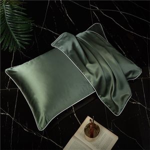 One 100% Natural Mulberry Silk Pillowcase Custom Pillowcase Silk Satin Health Pillow case Multicolor For Home Bedding 48x74cm 201114