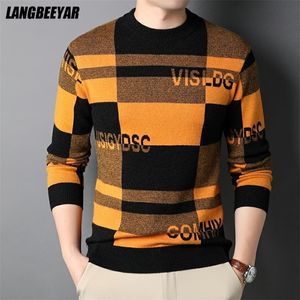 Toppklass Fashion Designer Brand Luxury Street Wear Knit Pullover Letter Sweater Autum Winter Casual Jumper Mens Clothing 220811