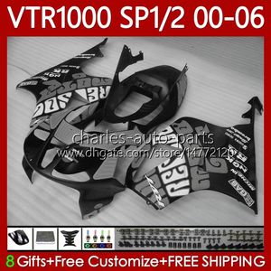 Honda VTR RTV 1000 VTR1000 00 01 02 2004 2004 2004 2006 BodyWork 123no.150 RC51 SP1 SP2 VTR-1000 2000 2000 2000 2002 2003 04 05 06 RTV1000 00-06マットグレーフェアリング