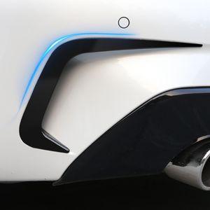 2PCS Car Rear Exhaust Pipe Bar Diversion Air Blade Decorative Stickers For BMW 3 Series 2020 Auto Styling Exterior Accessories
