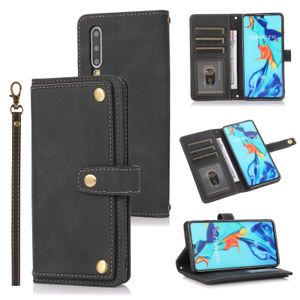 Custodie per telefoni in pelle di lusso per Huawei P30 Lite Wallet Flip Card Slot Stand Cover Pro TPU Bumper con cordino