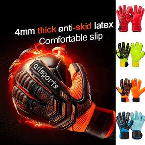 Professional Goalkeeper Gloves Thickened Latex Finger Protection Non-slip Children Adults Football Goalie Gloves Sport Safety 220708