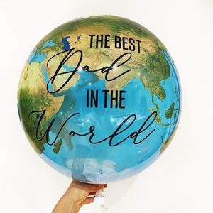 Dekoracja imprezy 10pcs 22 cala przezroczyste balony globe na zewnątrz motyw kosmiczny urodziny Ziemia balonparty