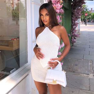 Sexy Knit Two Piece Dress Sets Women Diamond Lace Top Skinny Elastic Force Mini Skirts Suits Summer Female Club Outfits Y2K