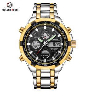 new watch fashion Goldenhour sports multifunctional electronic watch popular men's Waterproof