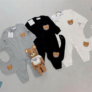 Luxury Designer Brand Baby Rompers Spring born Clothes for Girls Boys Long Sleeve Ropa Jumpsuit Clothing Boy Kids Outfit 220426