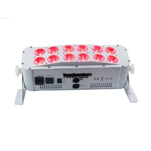 6pcs disko parti dekorasyonları led par wifi batayı 12 x 18 w 6 in1 rgbwa uv kablosuz pille çalışan doğrusal duvar yıkama led ışık