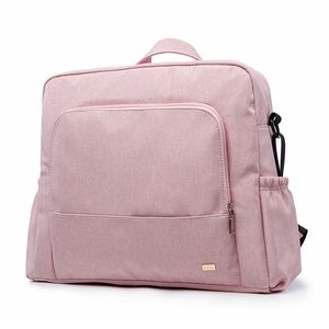 Soboba Waterproof Pink Diaper Bag for Baby Care Multi-functional Large Capacity Diaper Backpack Travelling Bag with 2 Straps 220514