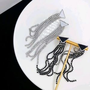 Роскошные модные ювелирные дизайнерские серьги Треугольные серьги Женские праздничные подарки