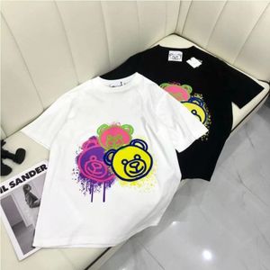 Sunmmer Womens Mens Designers T Shirts Tshirts Fashion Letter Little bear Printing Short Sleeve Lady Tees Luxurys Casual Clothes Tops T-shirts Clothing